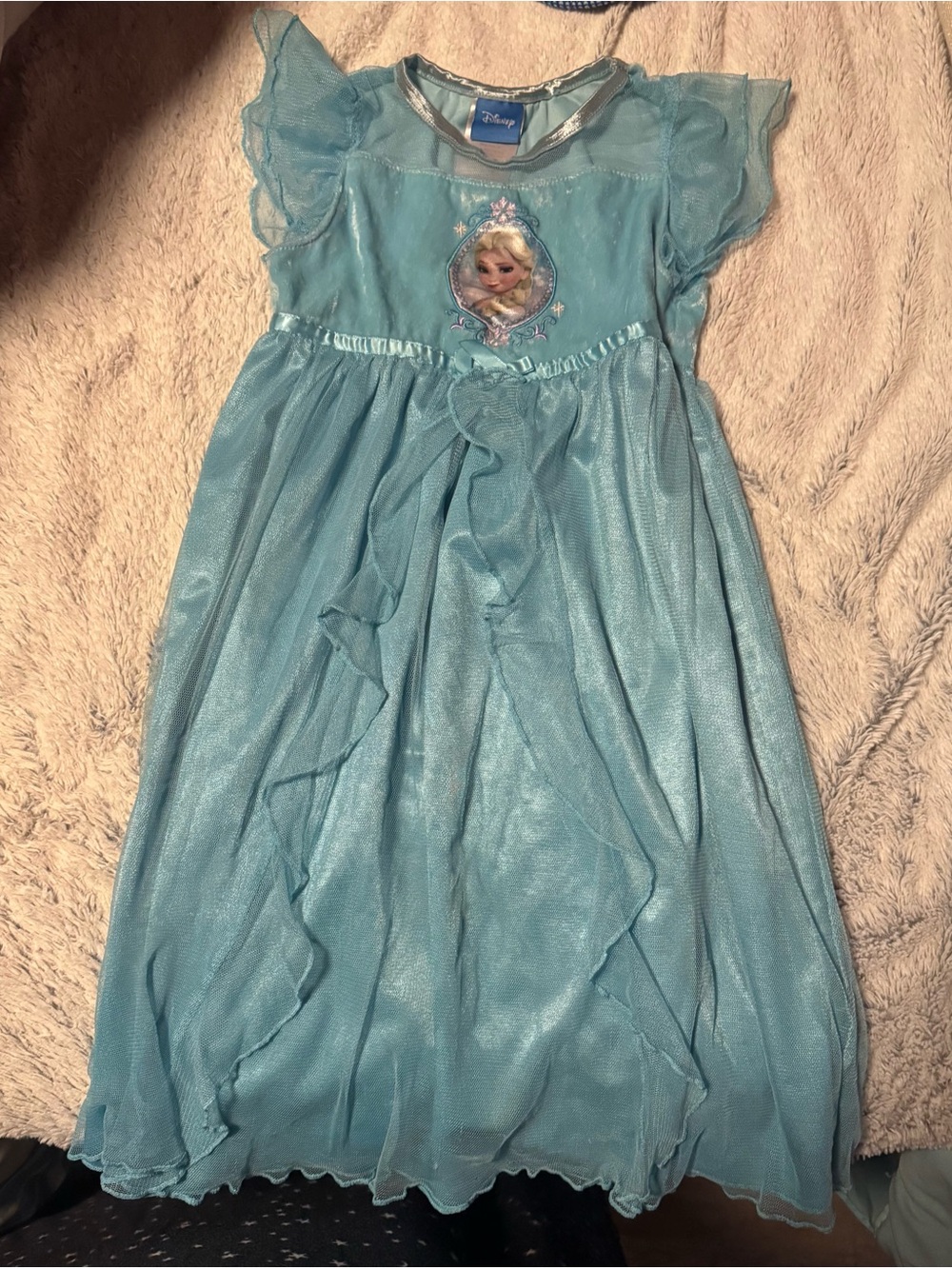Disney Frozen Elsa Princess Nightgown Girls Size 4